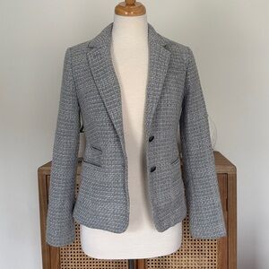 Banana Republic Gray tweed blazer